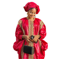 Robe africaine rouge