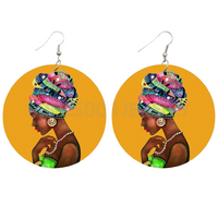 Boucle d'oreille ethnique africaine