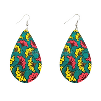Boucles D'Oreilles Africaines En Tissu