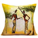Coussin brodé Africain