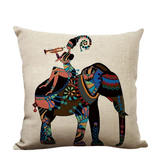Coussin motif Africain
