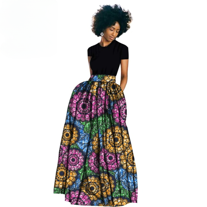 Modele jupe longue en pagne africain online