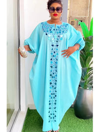 Robe africaine en satin