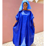 Robe africaine bleue