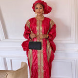 Robe africaine rouge