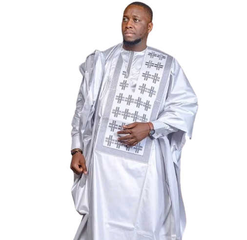 Boubou Africain blanc