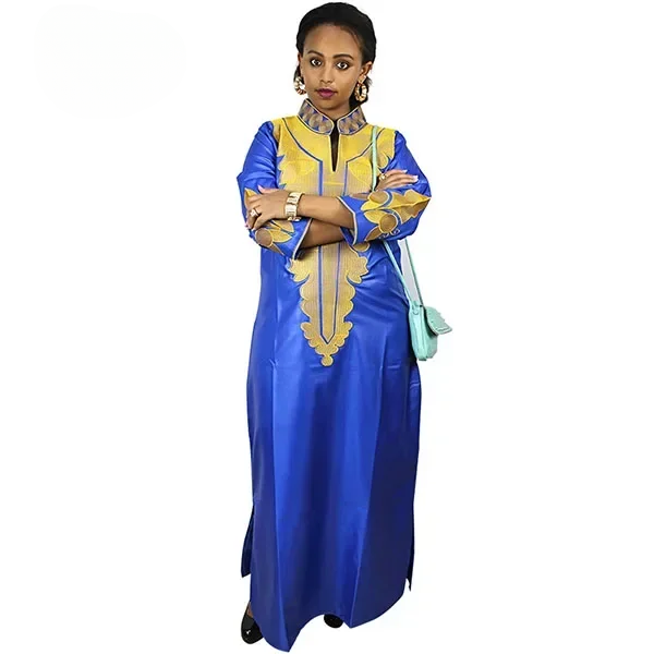 Boubou africain Bazin femme