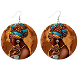 Boucle d'oreille ethnique africaine