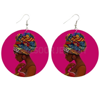 Boucle d'oreille ethnique africaine