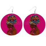 Boucle d'oreille ethnique africaine