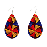 African Fabric Earrings