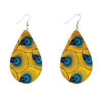 Boucles D'Oreilles Africaines En Tissu