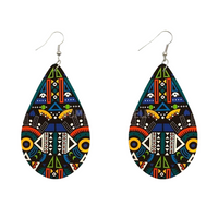 Boucles D'Oreilles Africaines En Tissu