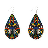 Boucles D'Oreilles Africaines En Tissu