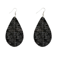 African Fabric Earrings