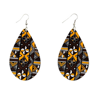 Boucles D'Oreilles Africaines En Tissu