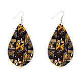 Boucles D'Oreilles Africaines En Tissu