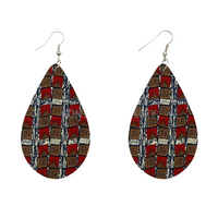 Boucles D'Oreilles Africaines En Tissu