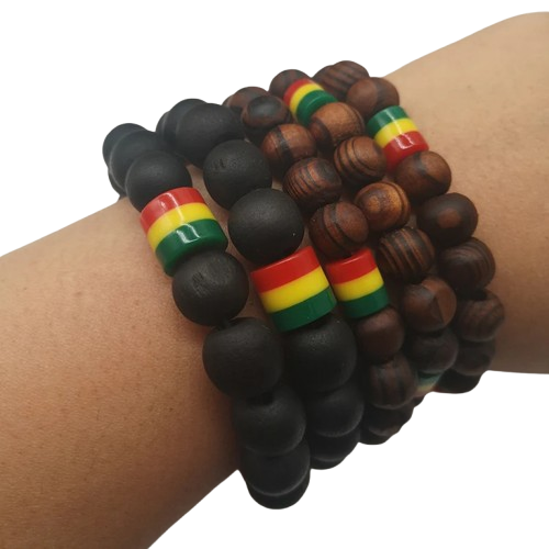 Holzkugelarmband für Männer