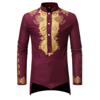 Men's embroidered African shirt