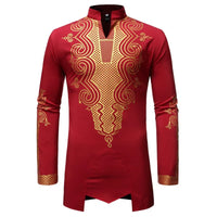 African embroidery men's shirt