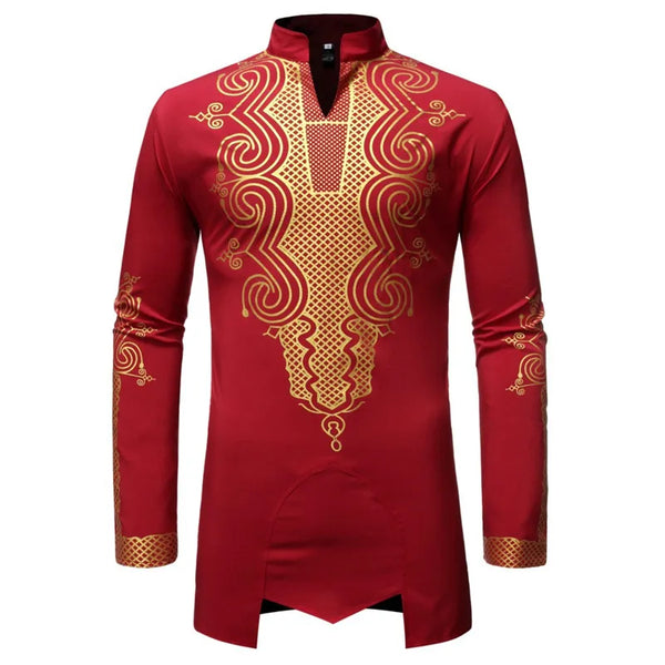 African embroidery men's shirt