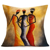 African embroidered cushion