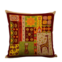 Coussin motif Africain