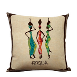 African pattern cushion