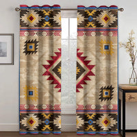 Double curtain with African pattern