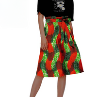 Mid-length African skirt