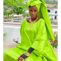 Robe africaine verte