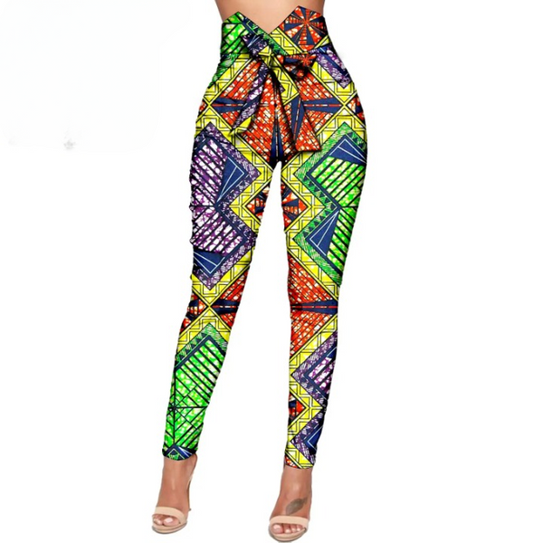 Pantalon femme tissu Africain