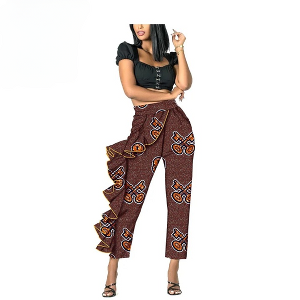 African pattern pants for women