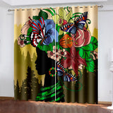 African voile curtain