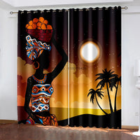 African living room curtains