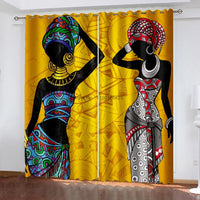 African living room curtains