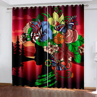 African living room curtains