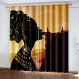 African living room curtains