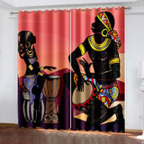 African living room curtains