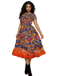 African wax dress