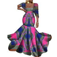 Femme shops ronde africaine en pagne