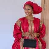 Robe africaine rouge