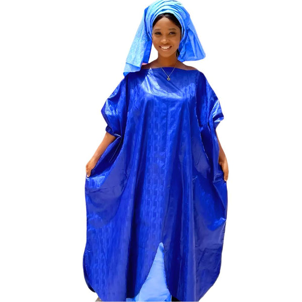 Robe africaine bleue