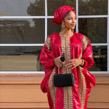 Robe africaine rouge