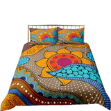 African earth duvet cover