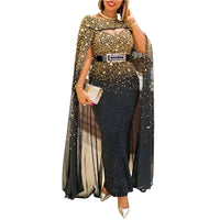 Robe africaine avec cape