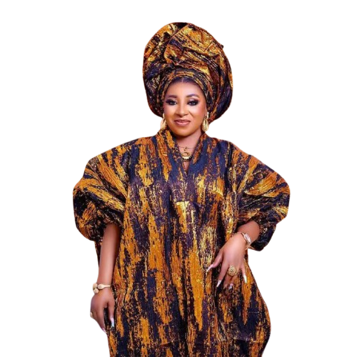 African boubou woman model