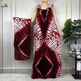 Robe africaine col bateau