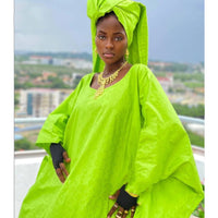 Robe africaine verte